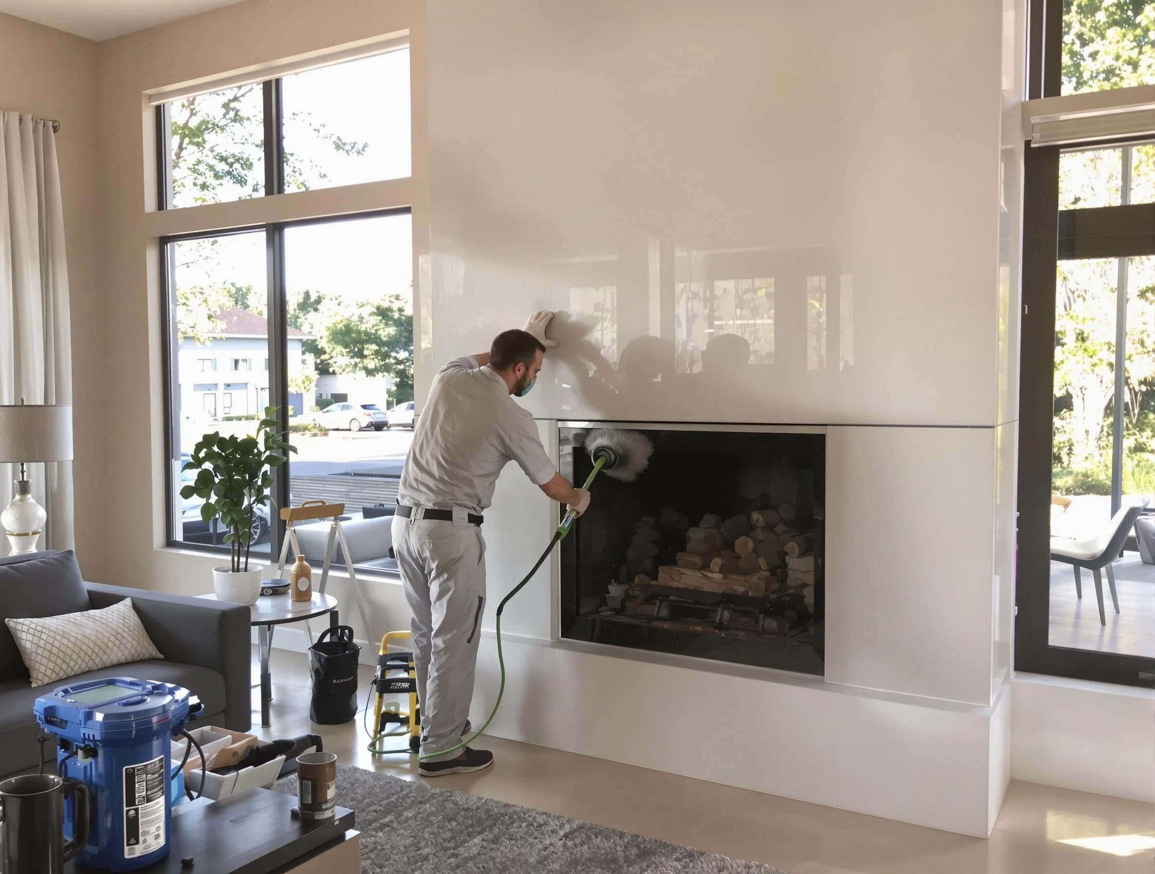 La Vergne Chimney Sweep performing thorough soot removal in La Vergne, TN