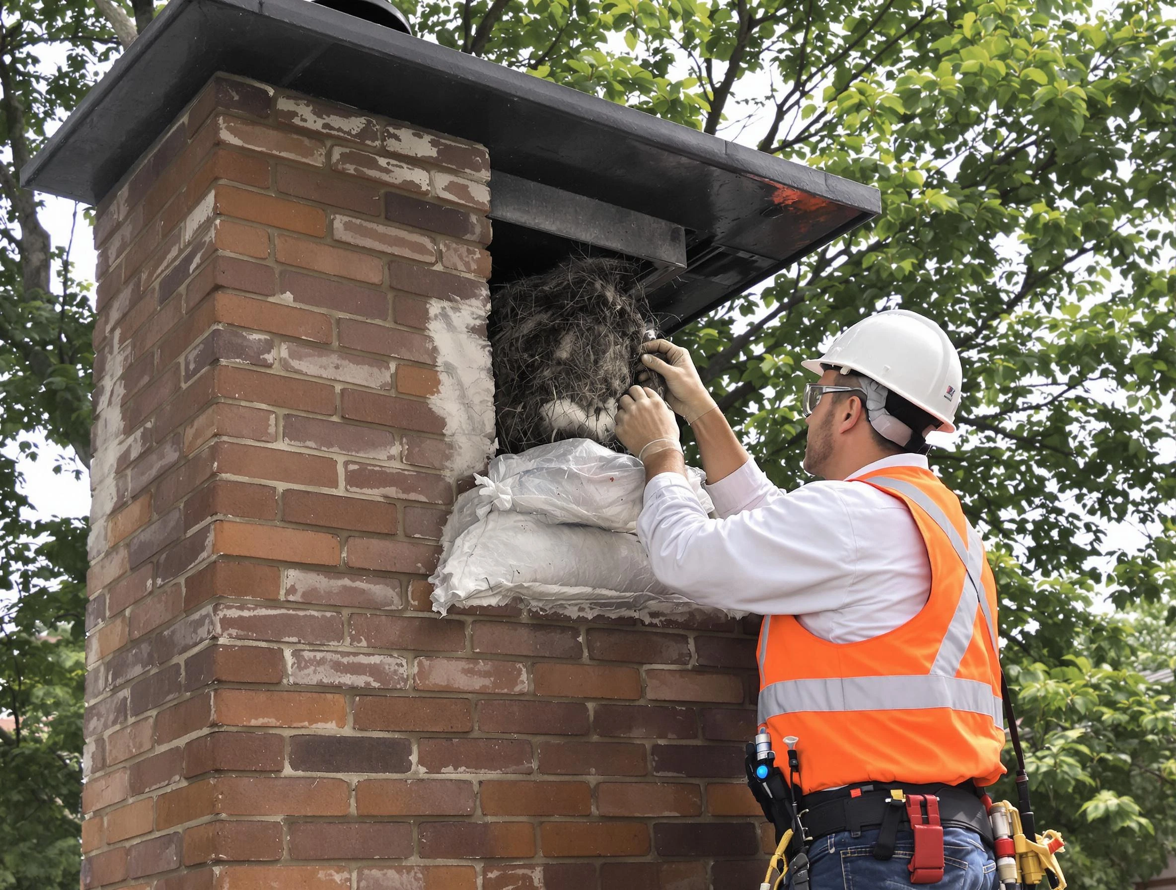 Humane removal of debris and animals by La Vergne Chimney Sweep in La Vergne, TN