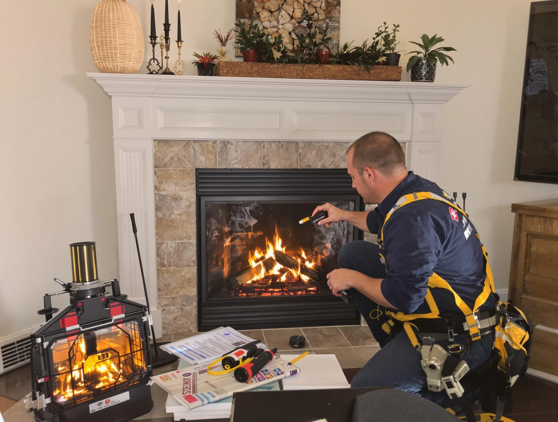 Safety-focused fireplace inspection by La Vergne Chimney Sweep in La Vergne, TN